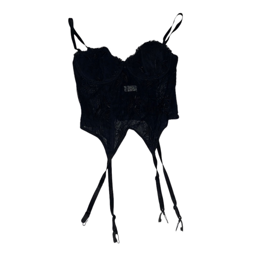 Vintage bustier embroidered top